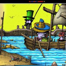 "Arrr, the final band o' landlubbers settin' sail 'fore the grand hootin' ceremony, savvy?"