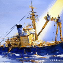 Arrr, this clever metal matey be stackin' goods like a Tetris master, savvy? Warehouse chaos be no match fer him!